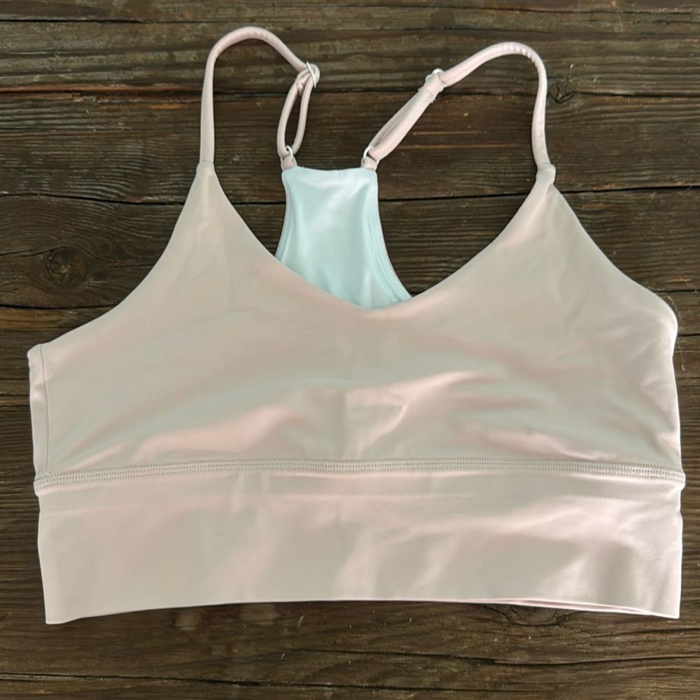 Kavala Pink Crop Sports Bra